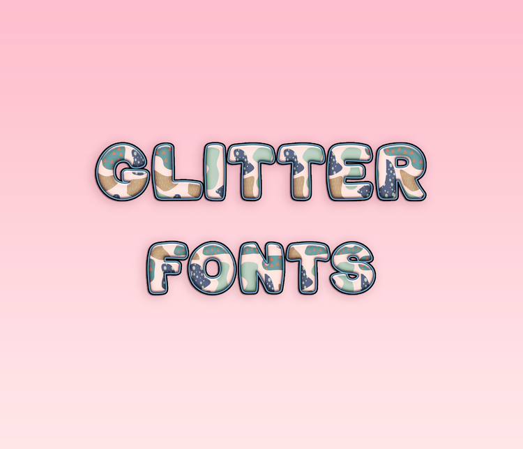 Glitter Pattern Fonts: Sparkling, Glamorous, and Decorative Pattern Typeface Collection