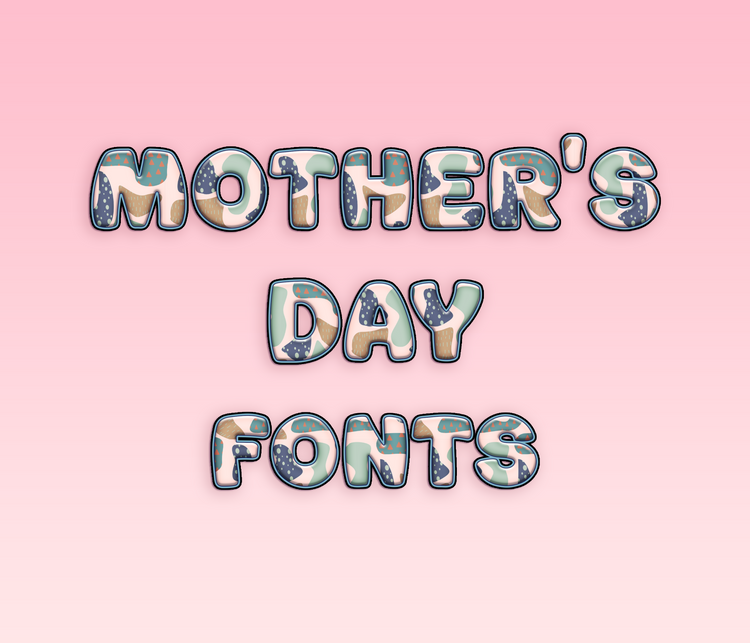 Mother's Day Pattern Fonts: Loving, Heartfelt, and Thematic Pattern Typeface Collection