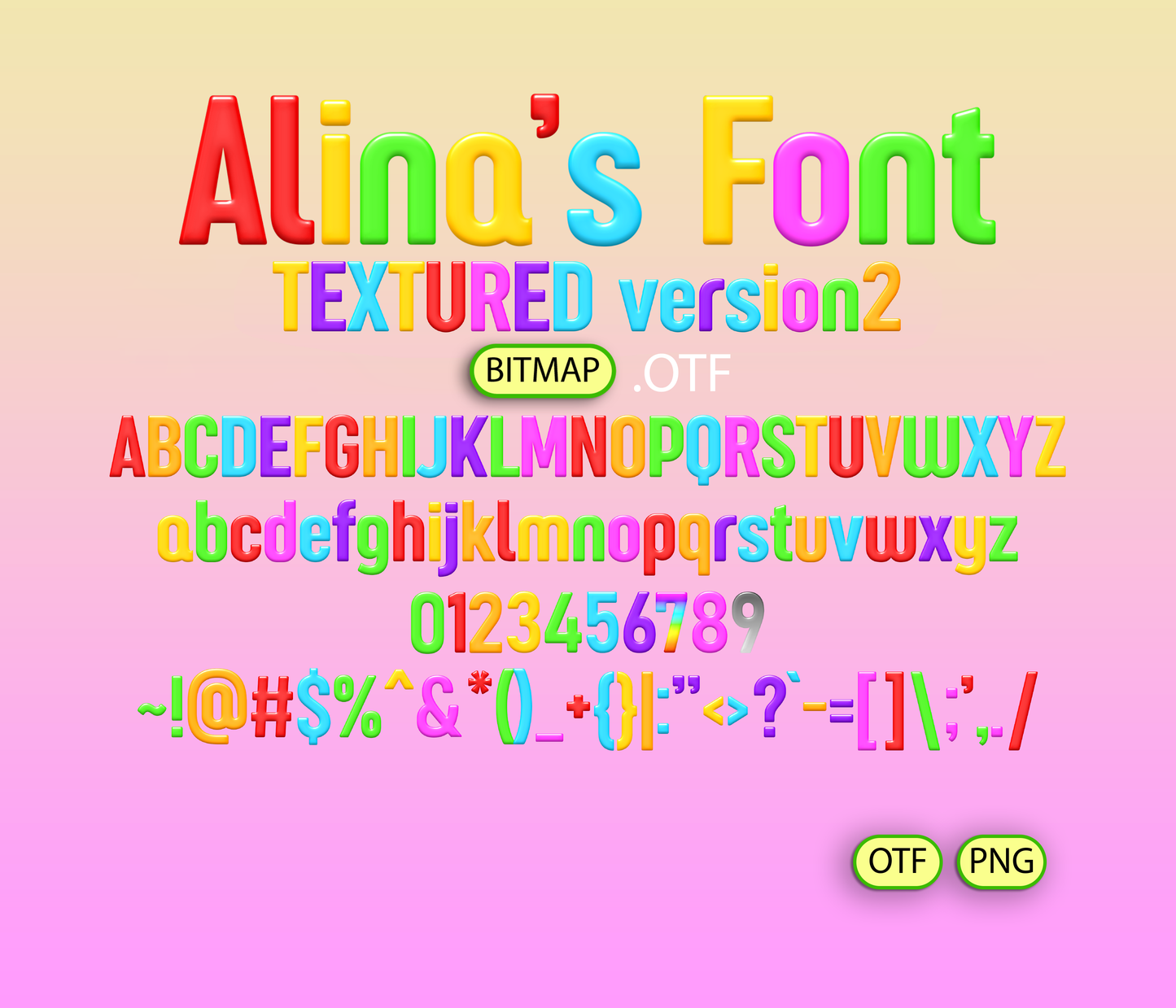 Number Adventures Font Textured Bundle