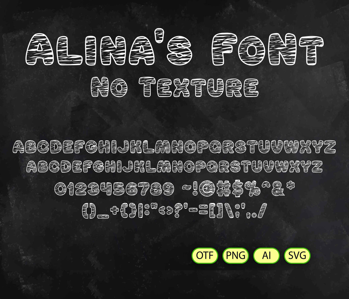 Chalk Font Textured - Alina's Fonts