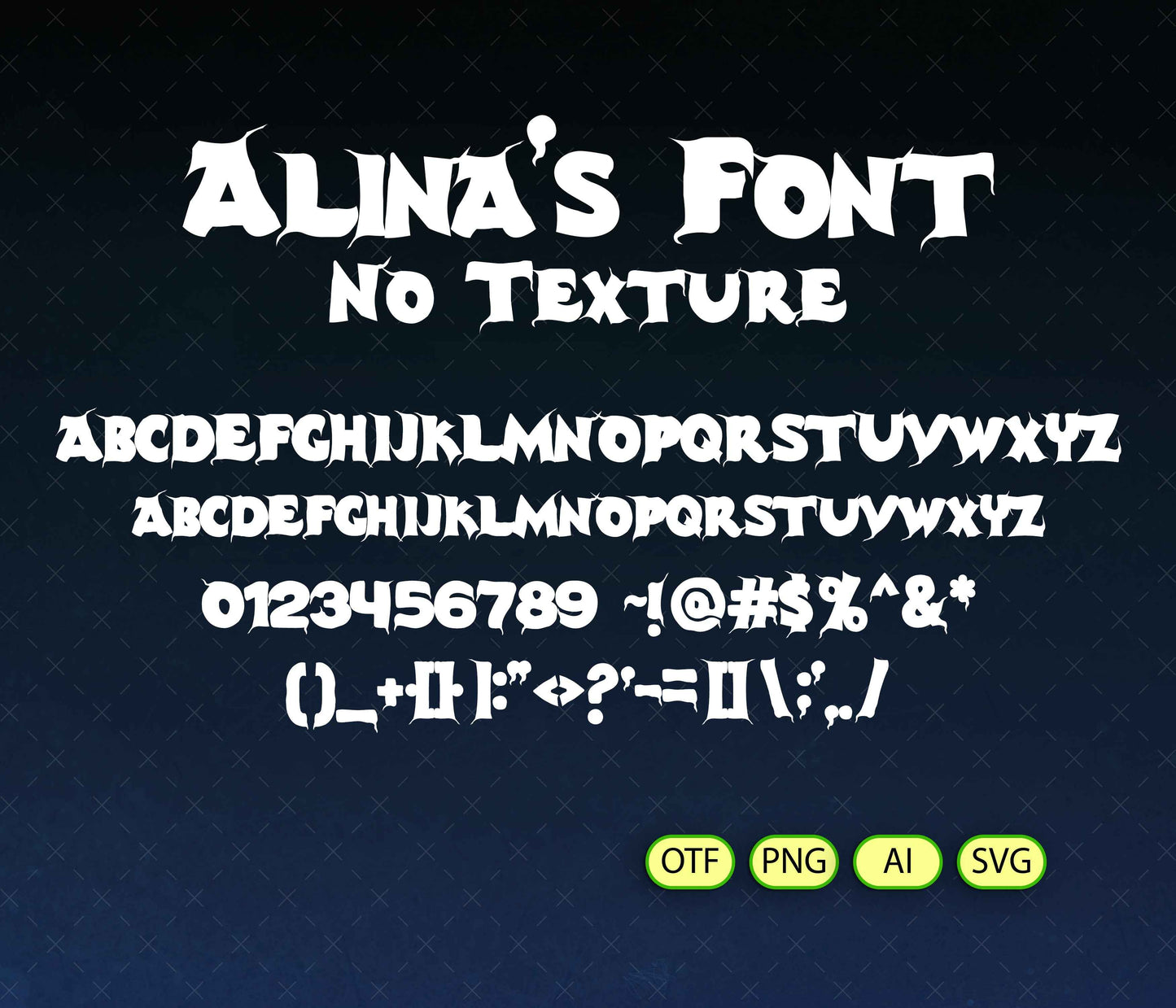 Friendly Specter Font Textured - Alina's Fonts