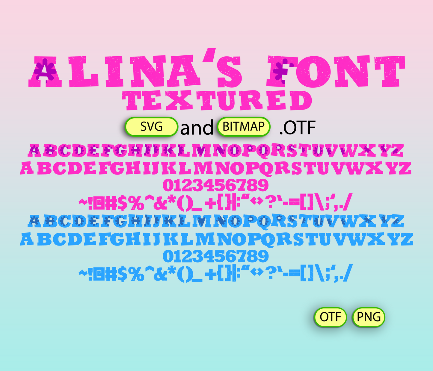 Festive Spirit Font Textured Big Bundle - Alina's Fonts