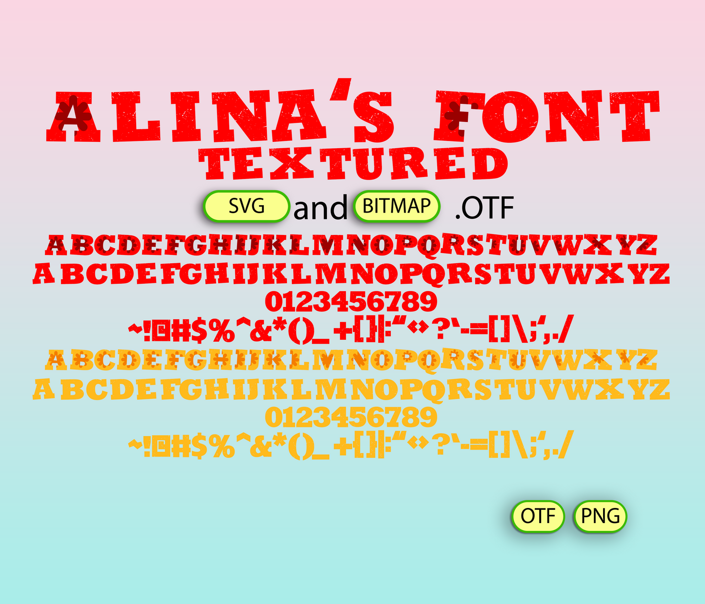 Festive Spirit Font Textured Big Bundle - Alina's Fonts