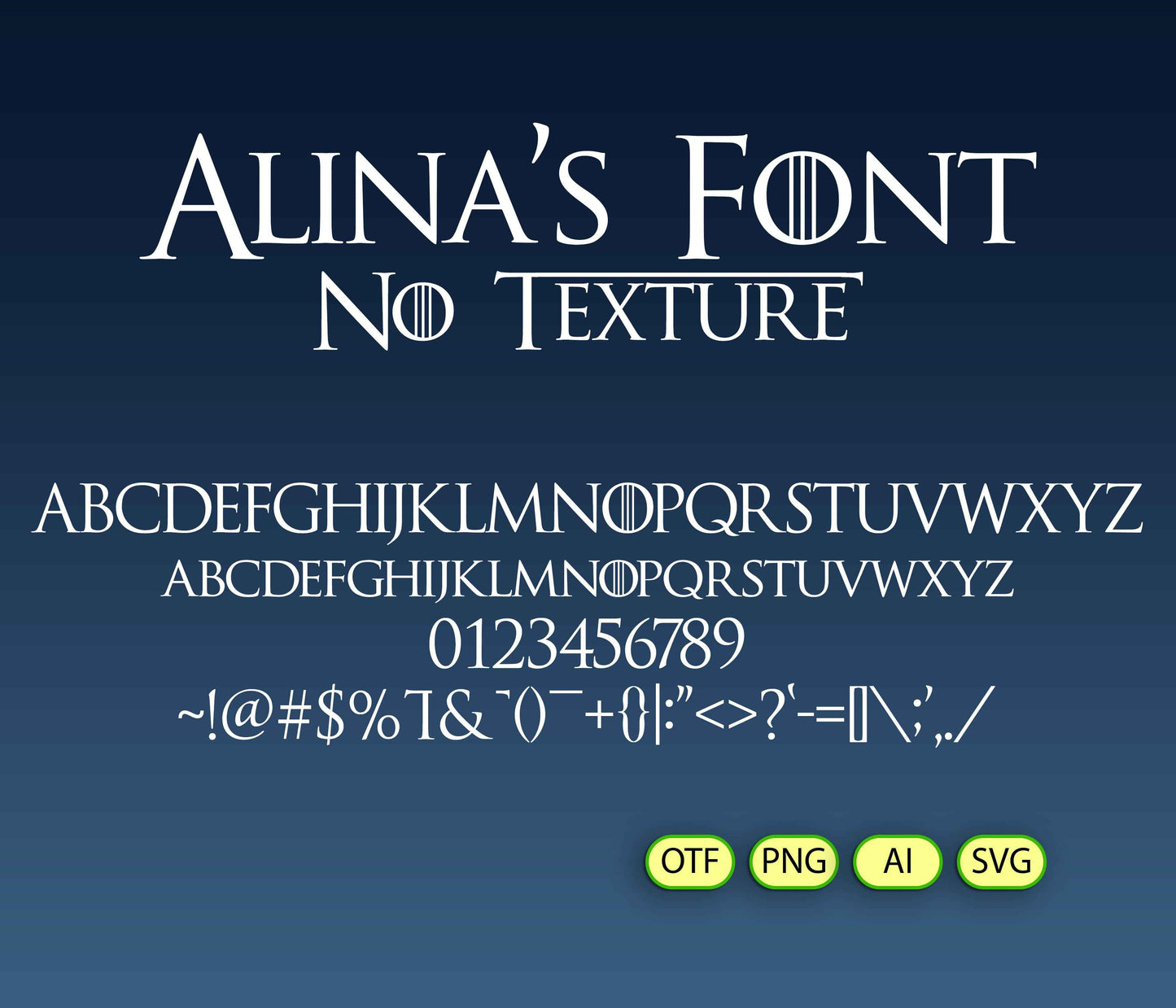 Kingdoms Font Textured - Alina's Fonts