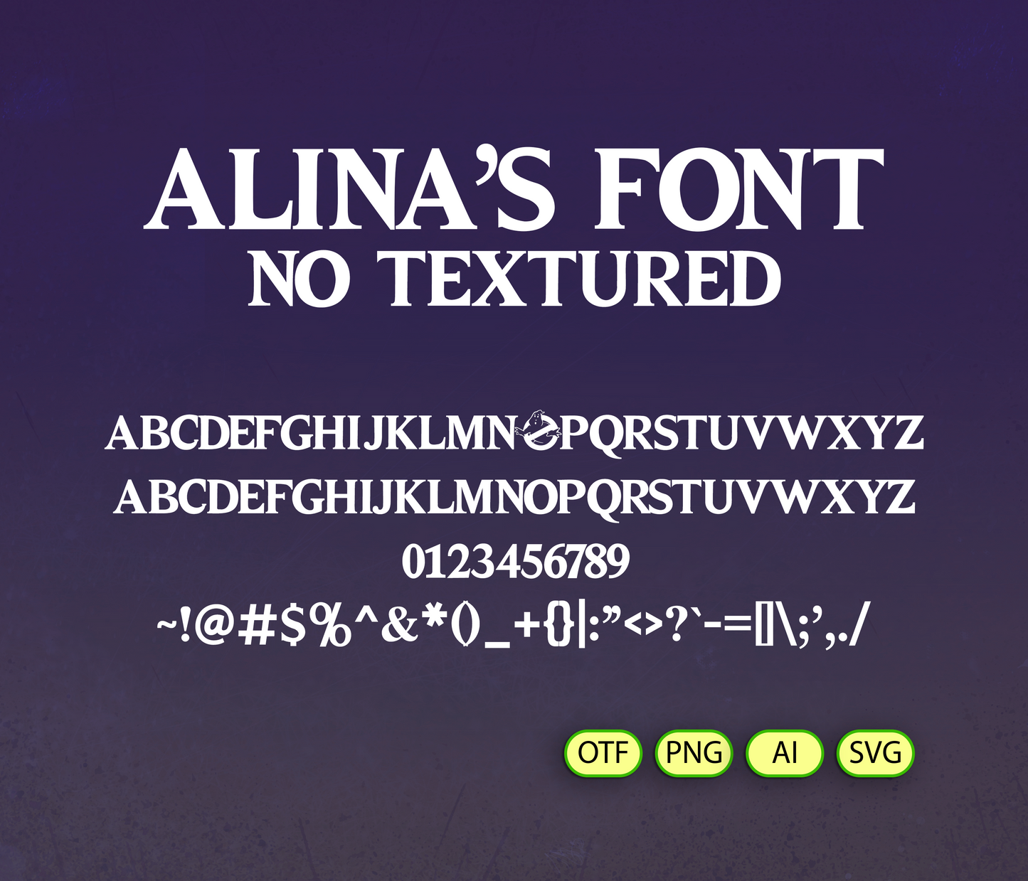 Ghostly-Icy Fusion Font Textured - Alina's Fonts