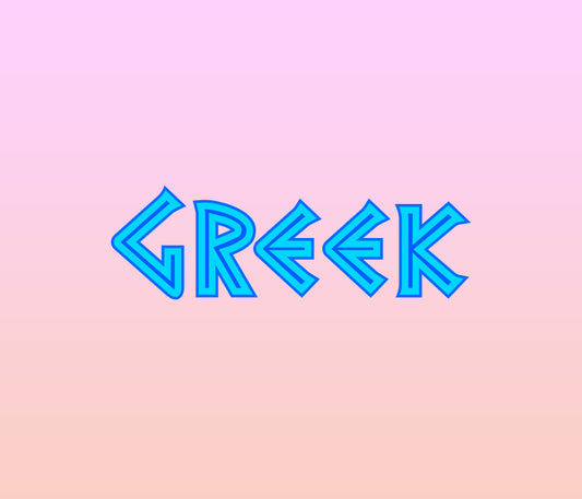 Greek-Inspired Font