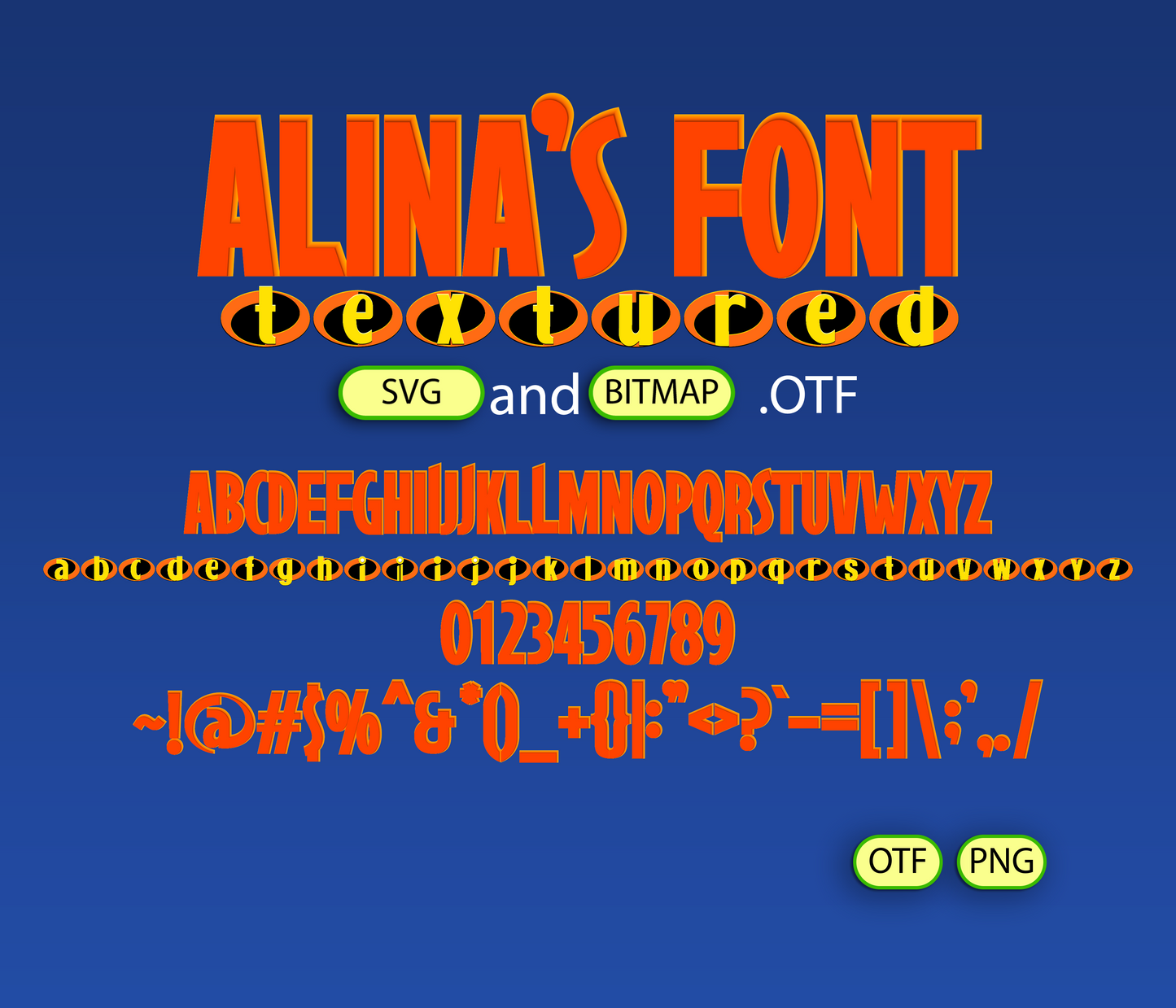 Incredible Heroes Font Textured
