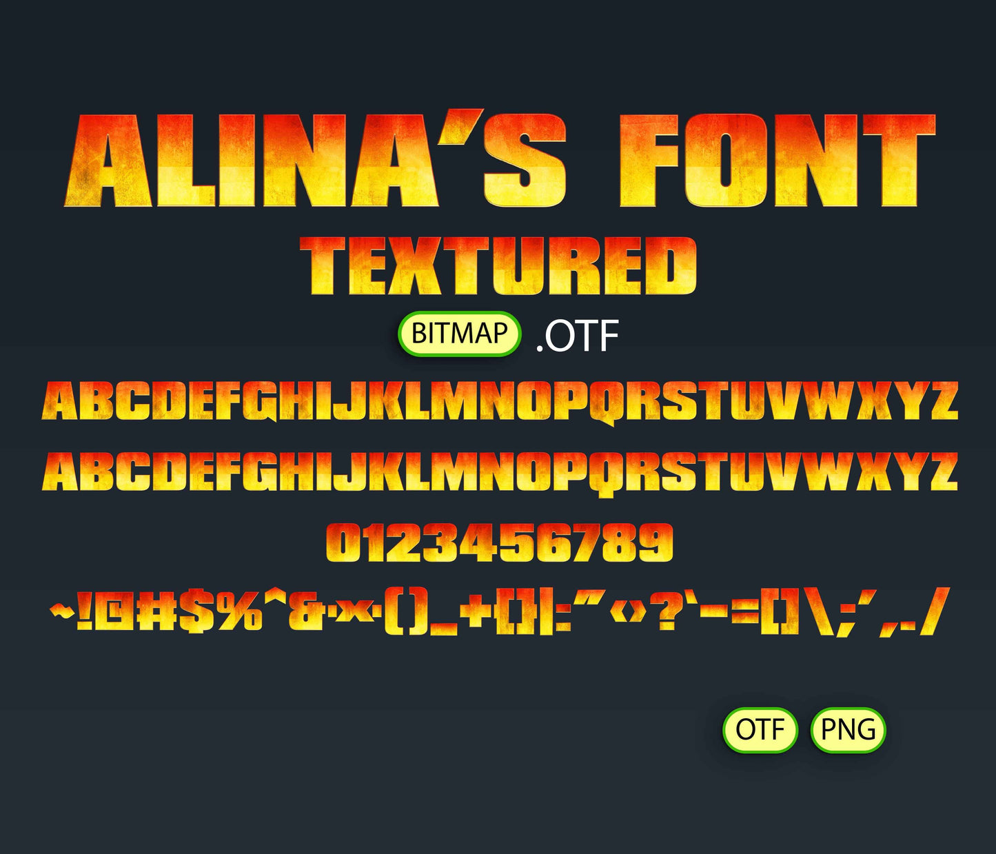 Titan Clash Font Textured Bundle - Alina's Fonts