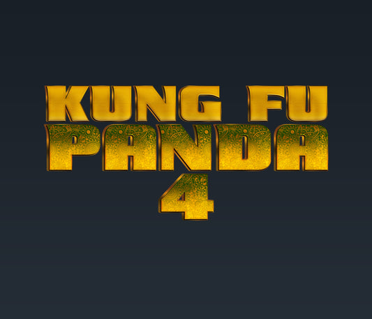 Kung Fu Panda 4 Textured Font
