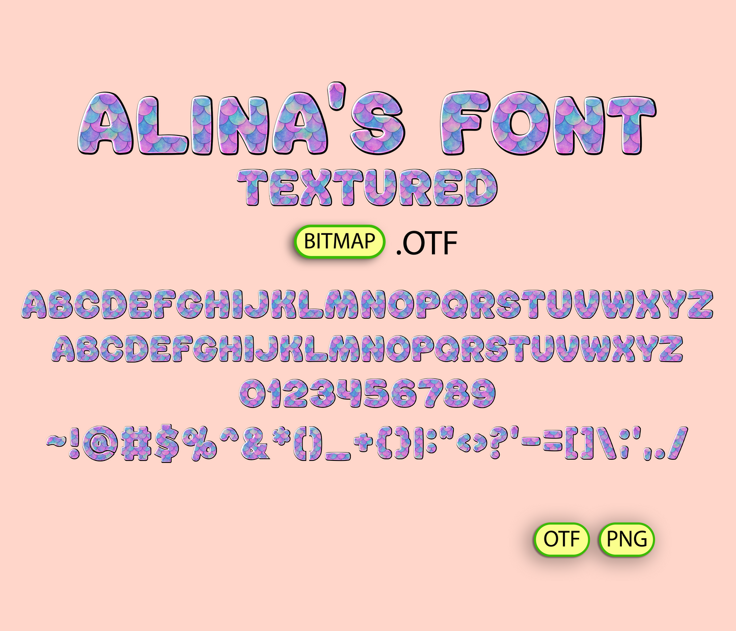 Ocean Enchantment Font Textured