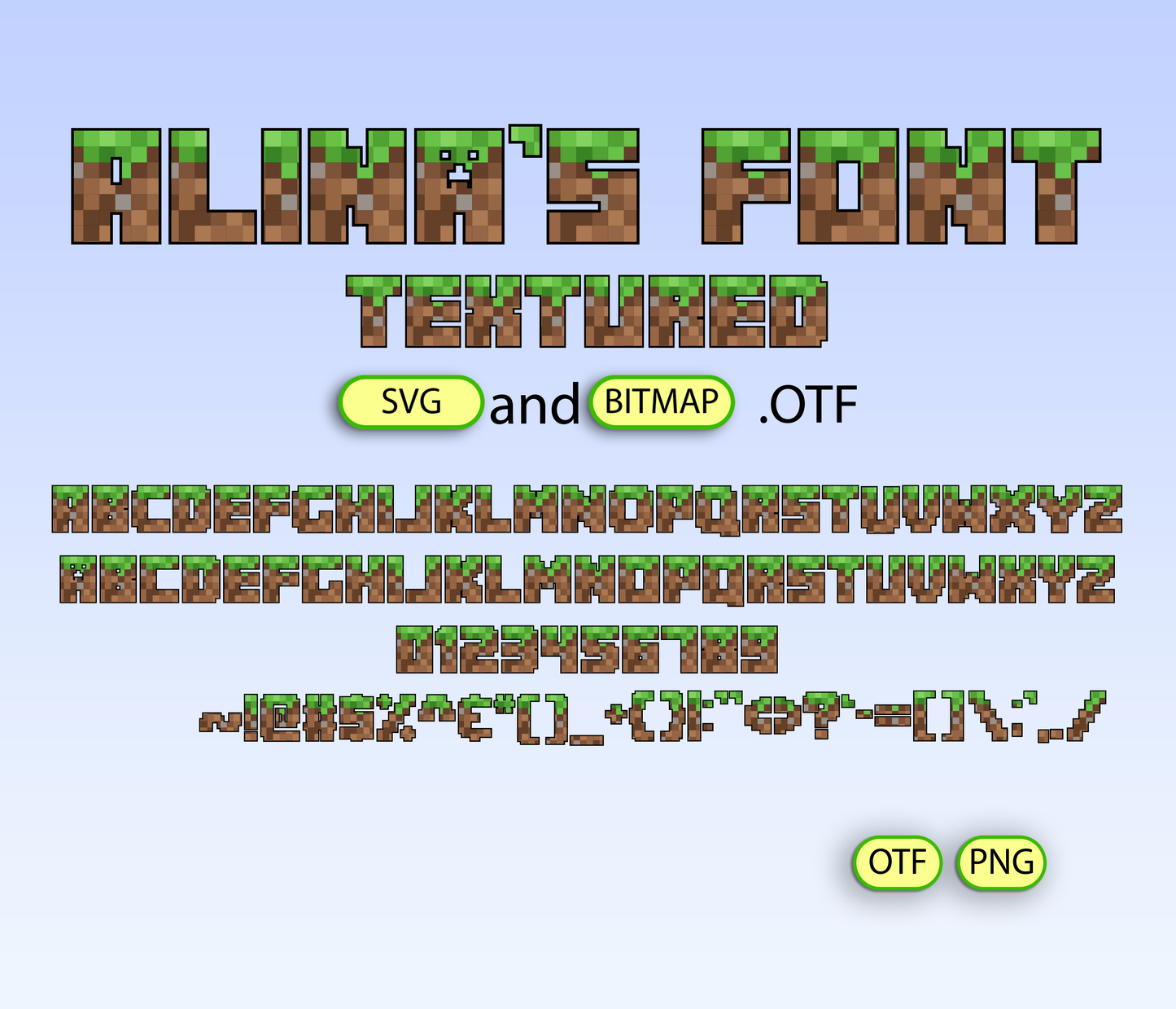 Bloqwerld Font Textured