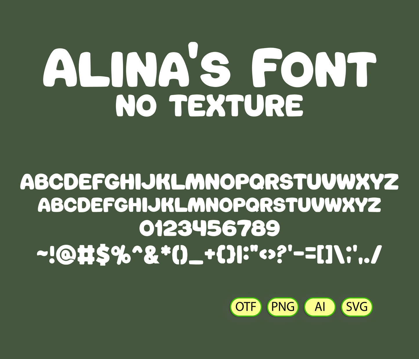 Natural Harmony Font Textured