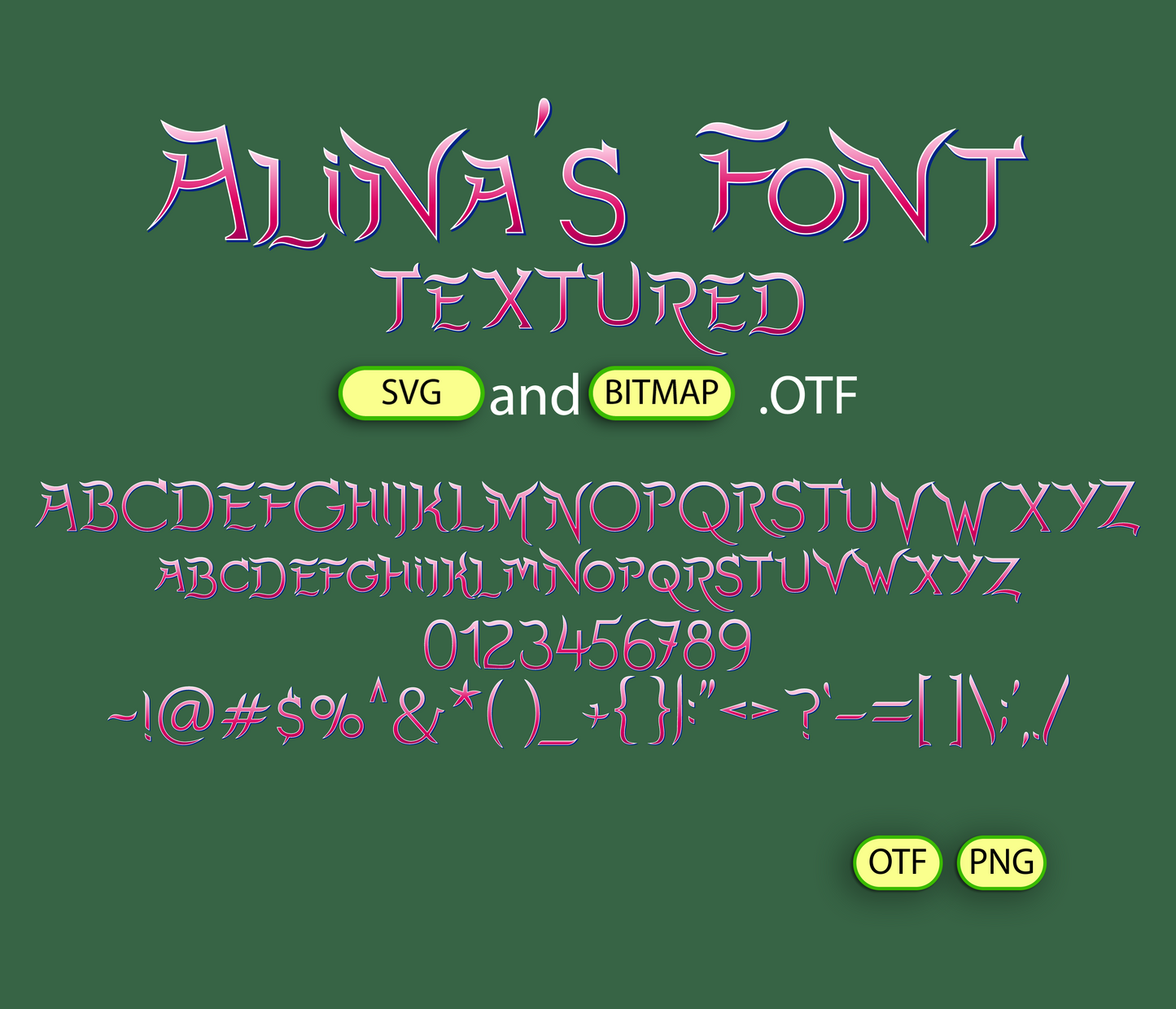Celestial Boundary Font Textured - Alina's Fonts