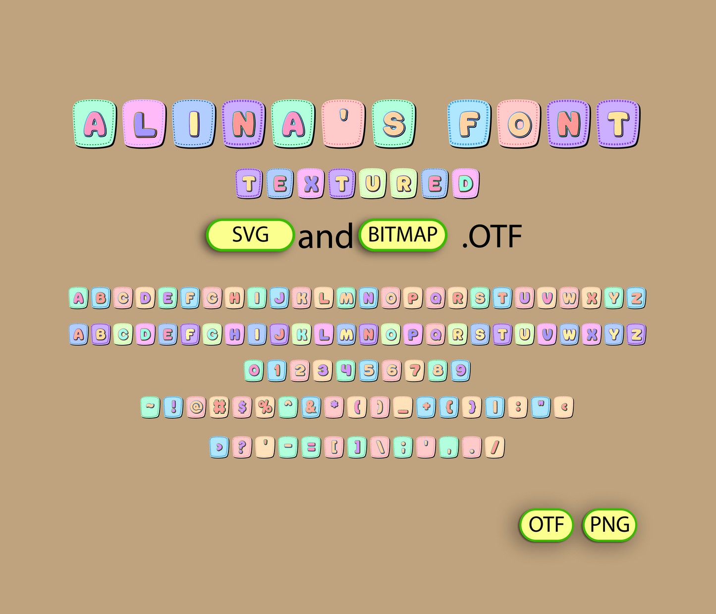 Vintage Revival Font Textured