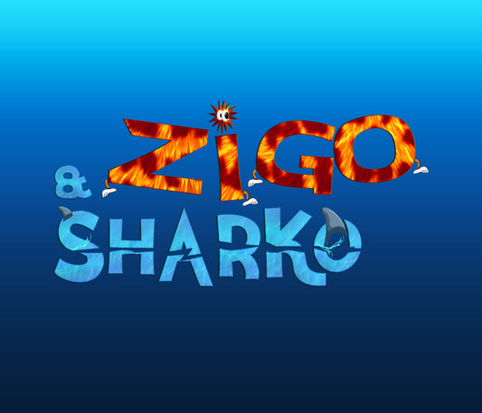 Zig and Sharko Textured Font