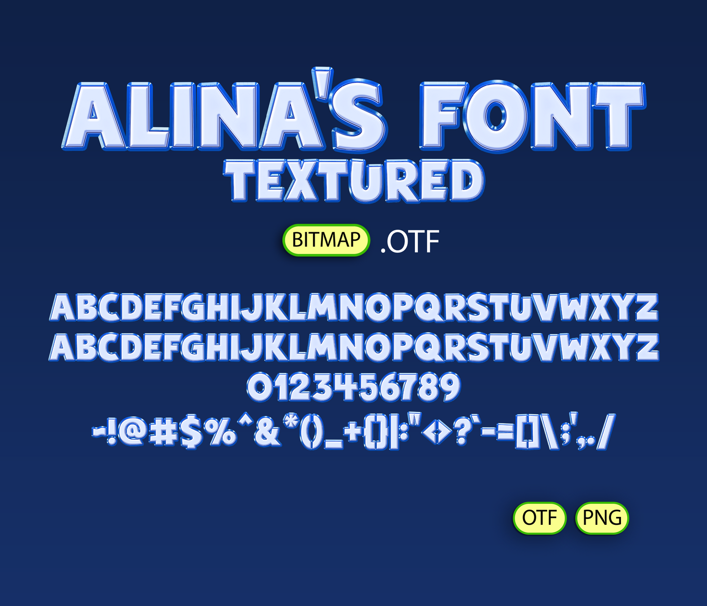 Tiny Blue Village Font Textured