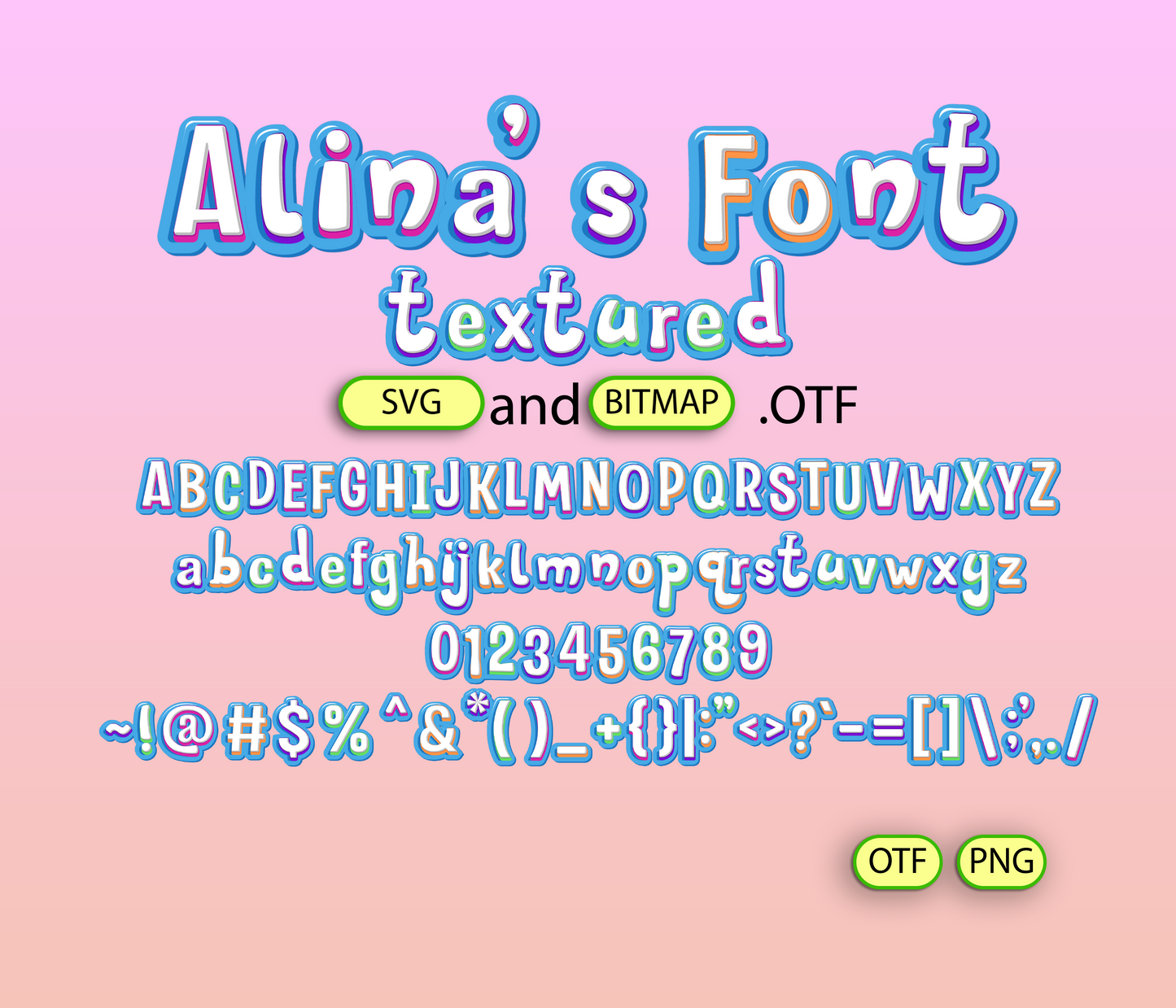 Squooshie Pals Font Textured