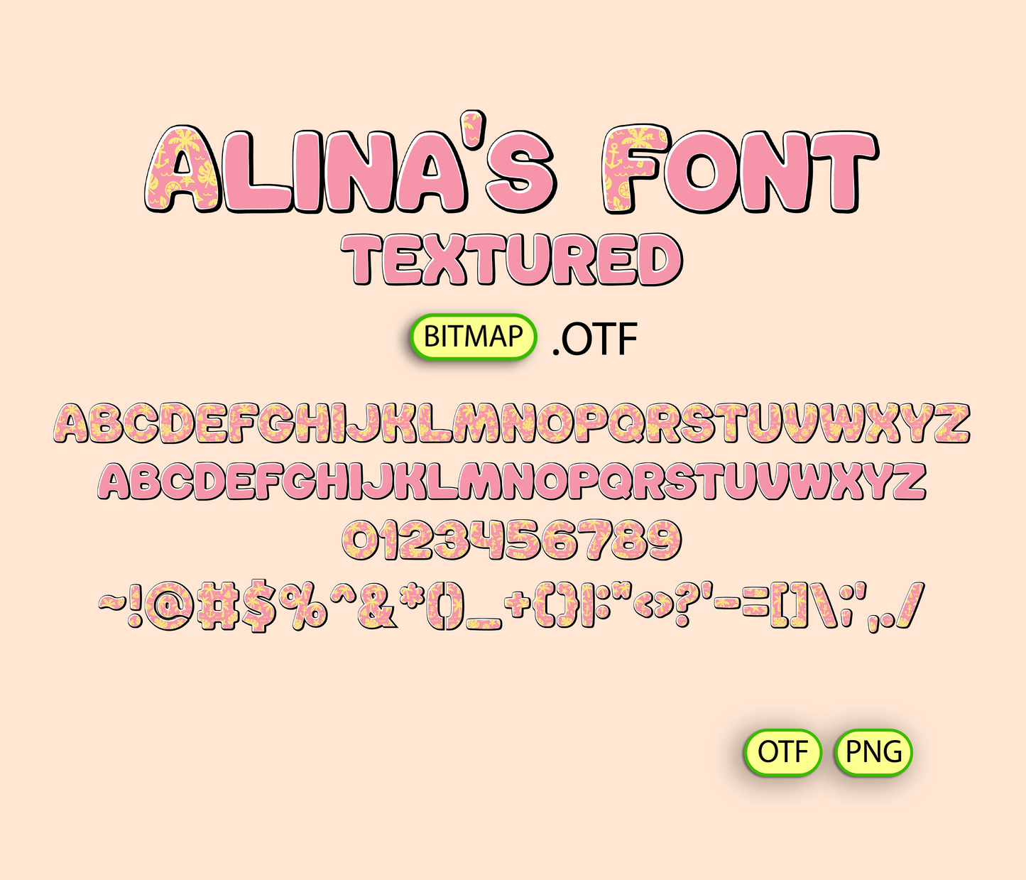 Summer Sunshine Font Textured