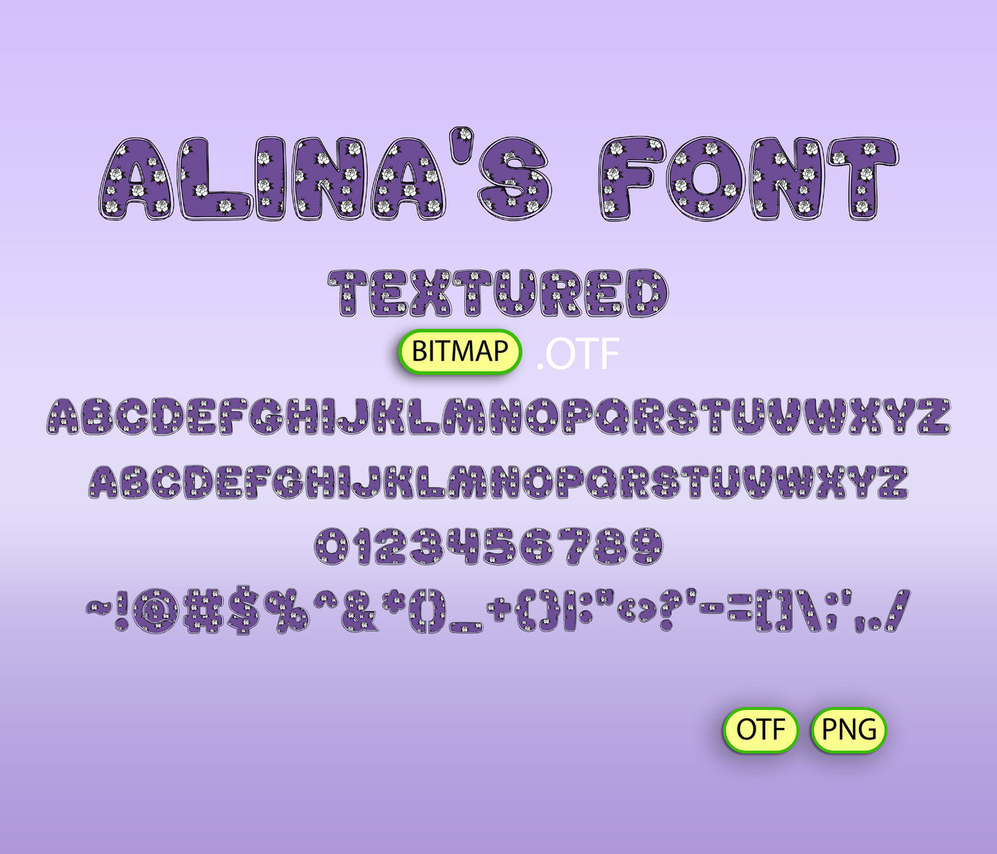 Darkling Scholar Pattern Font