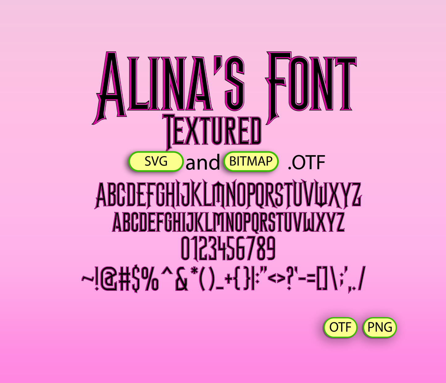 Magical Musical Enchantment Font Textured