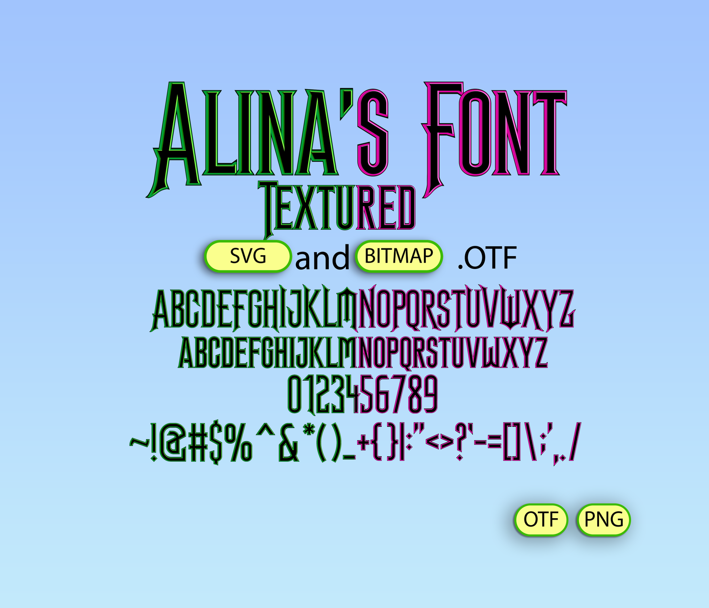 Magical Musical Enchantment Font Textured
