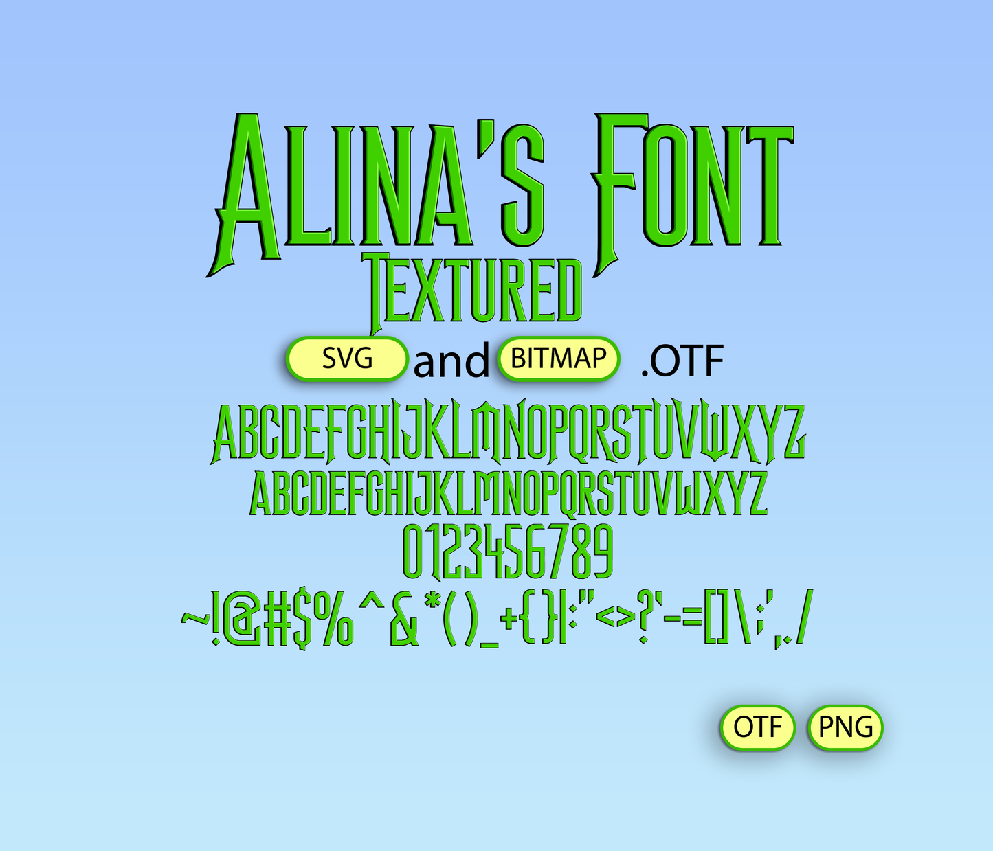 Emerald Spellcraft Theatrical Font Textured