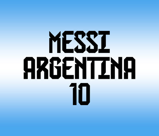 Free Font World Cup Winners: The Argentina Messi Cricut Font