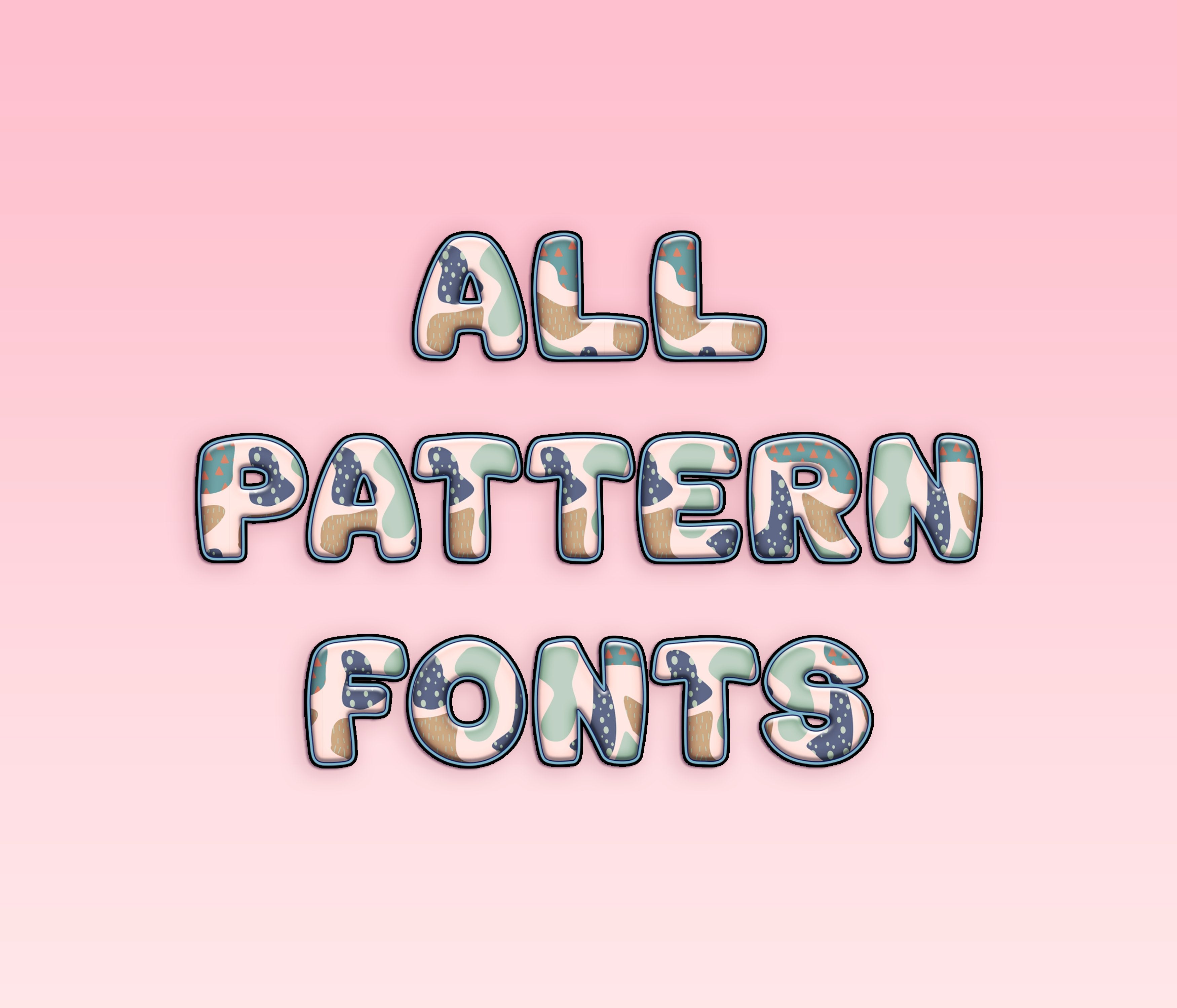 All Pattern Fonts: Decorative, Repeating, and Illustrated Typeface Col ...