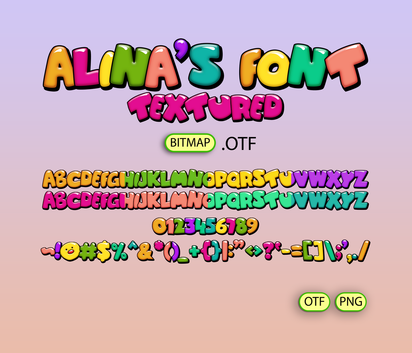 Cozy Kids Playroom Font Textured