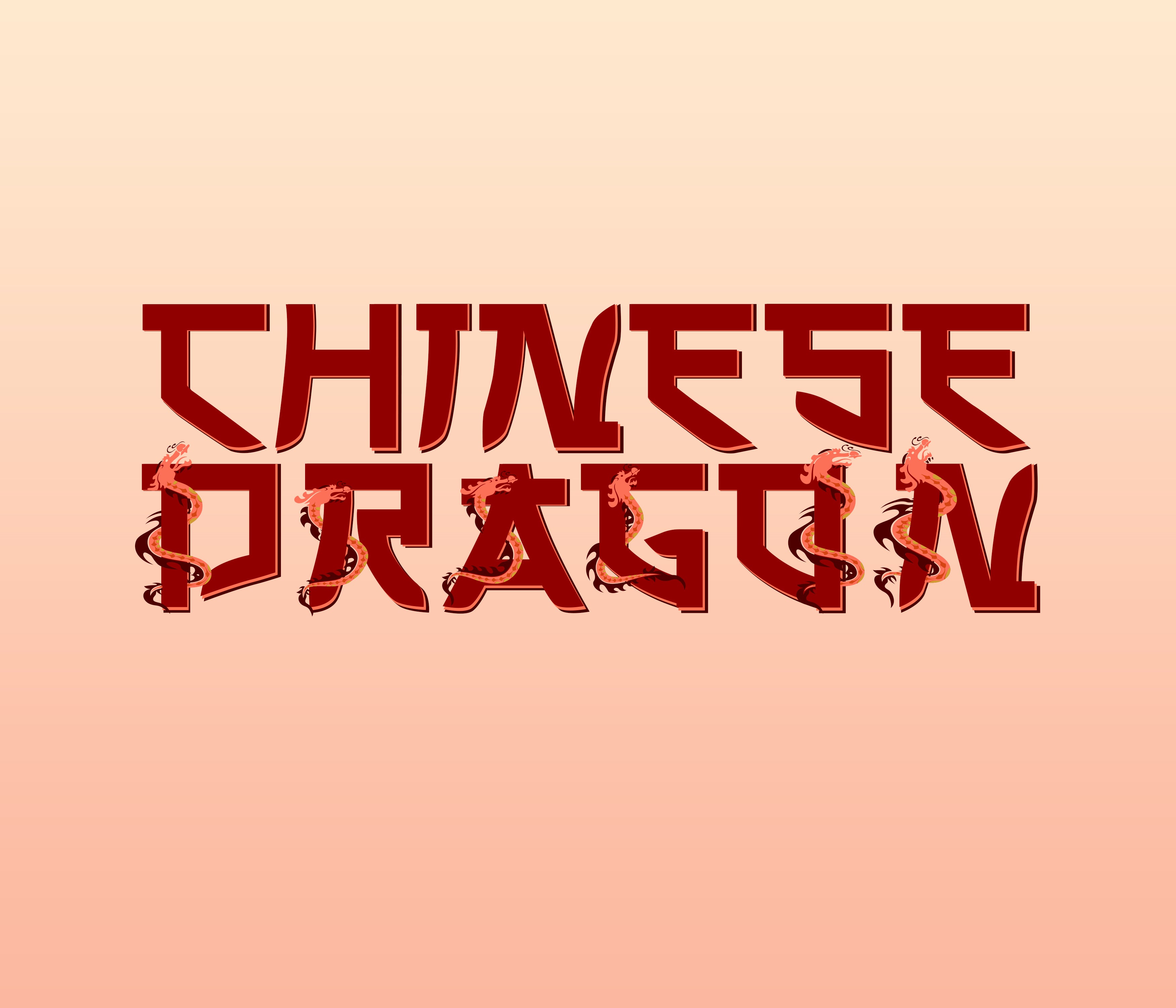 Chinese Dragon New Year Textured Font – Alina's Fonts