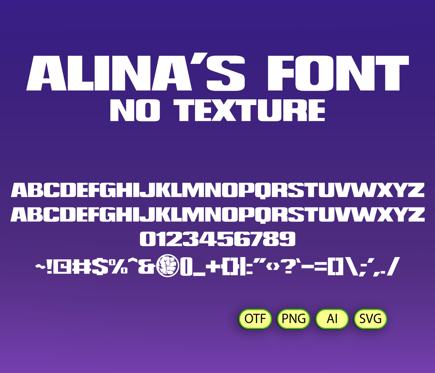 Indestructible Force Font Textured