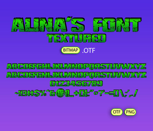 Gamma Giant Font Textured