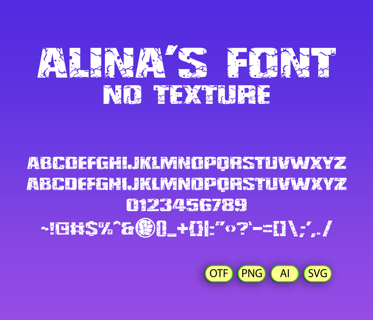 Gamma Giant Font Textured