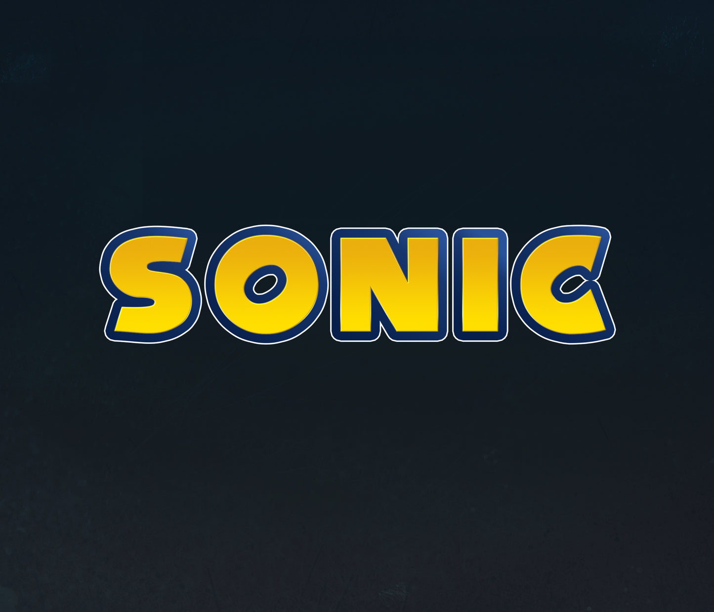 Sonic The Hedgehog Textured Font