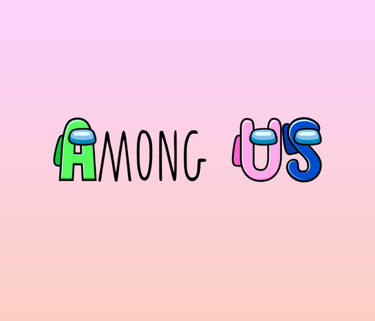Among Us Font Color Textured