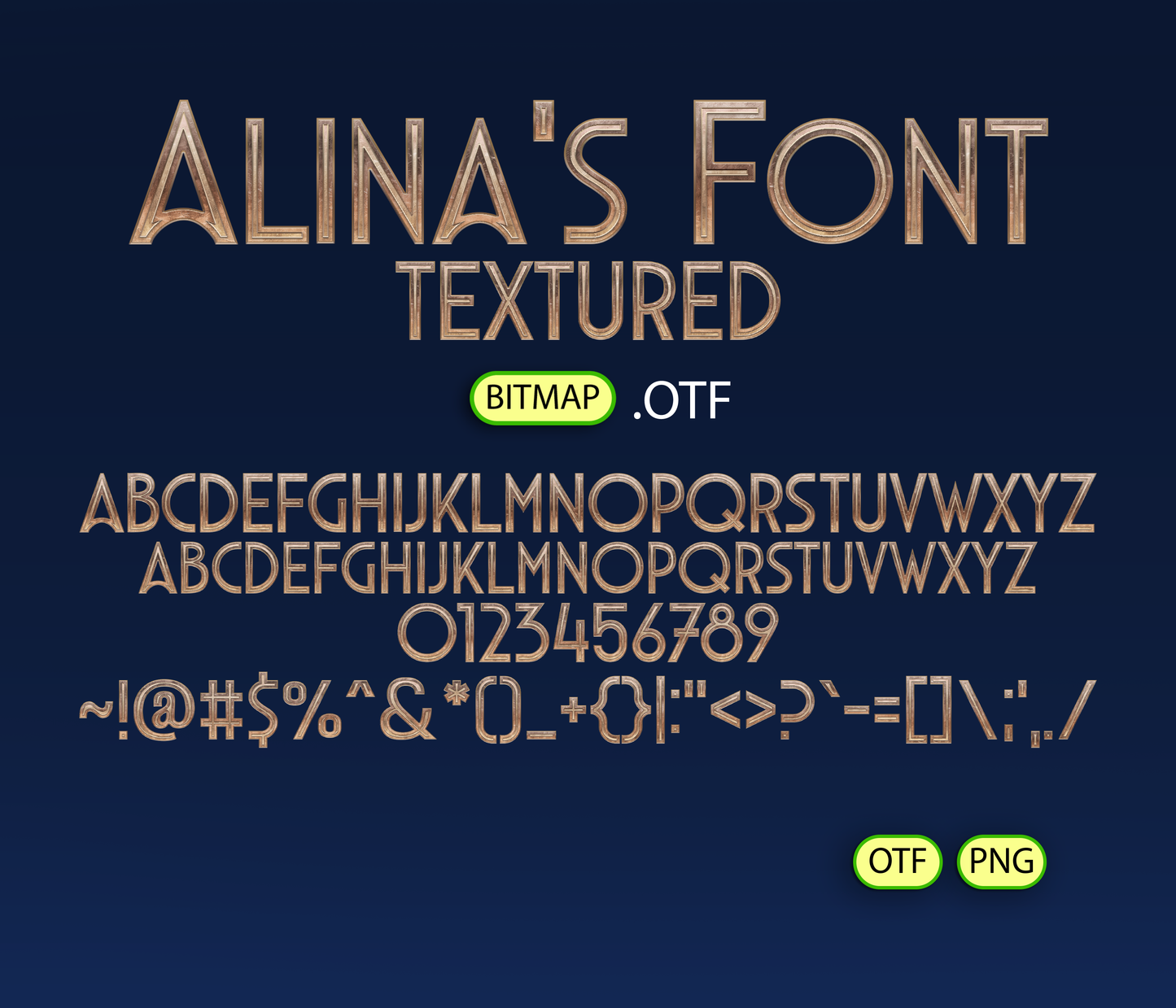 Eldritch Elegance Font Textured