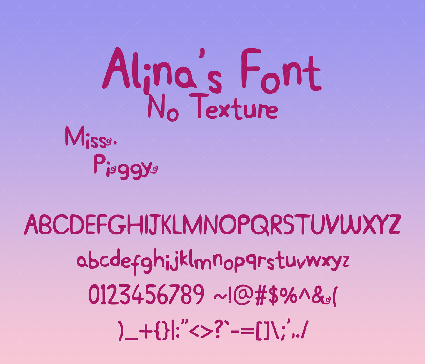 Peppa Pig Textured Font