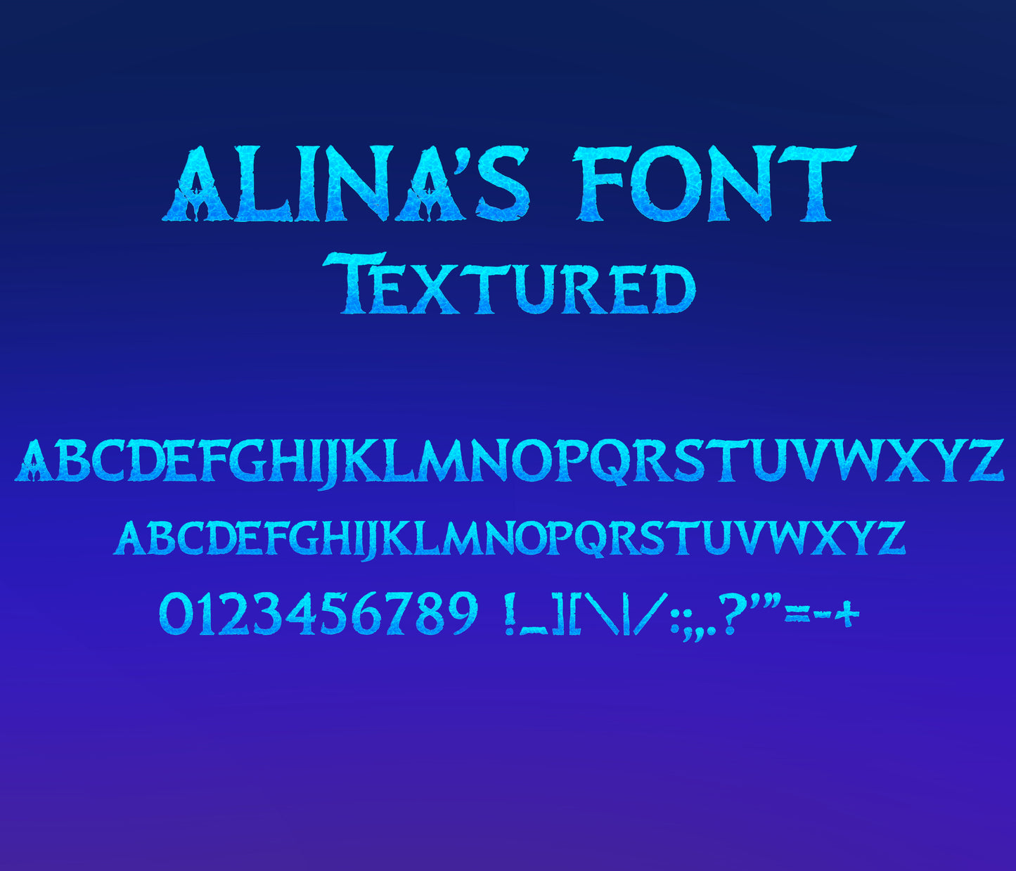 Avatar The Way Of Water Textured Font