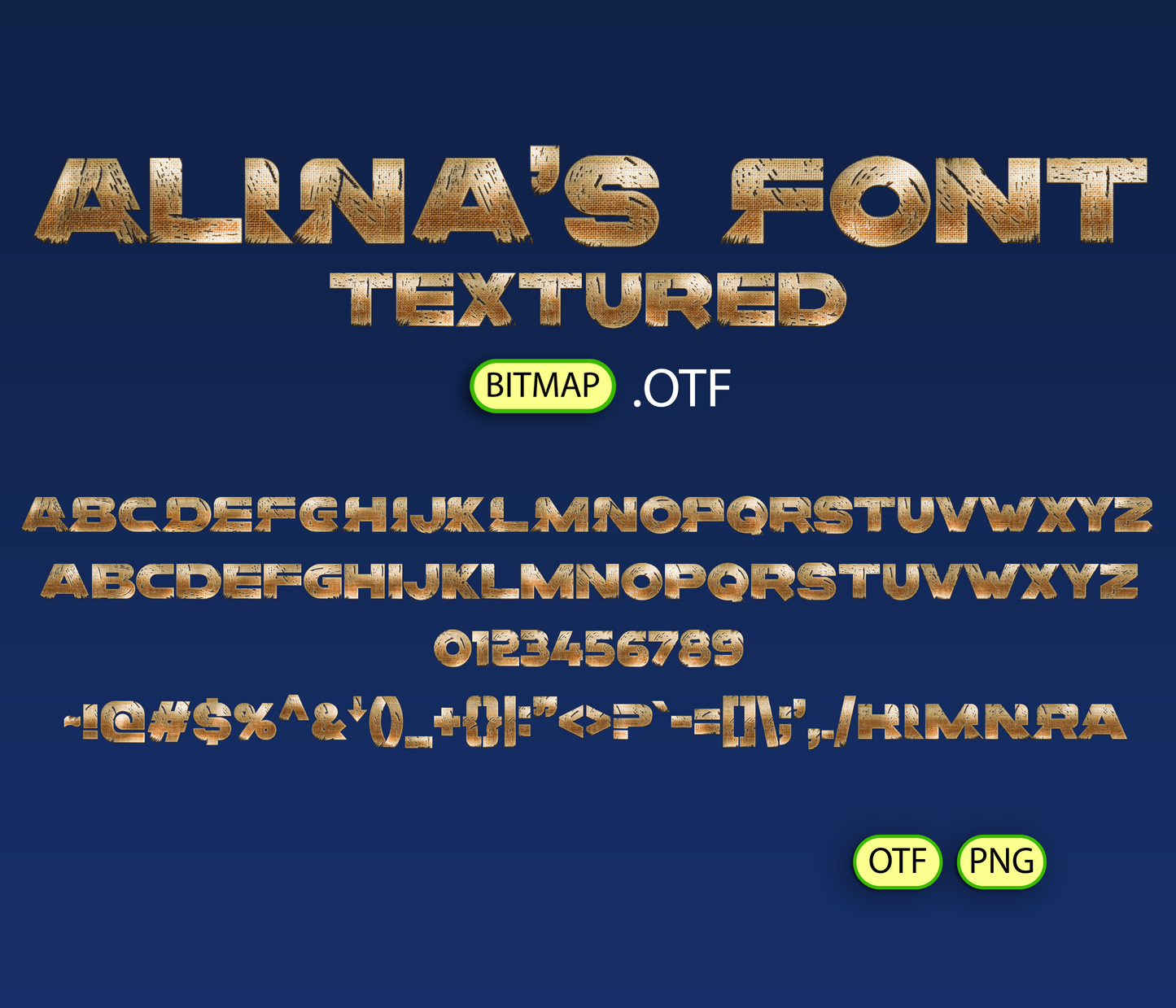 Elemental Bender Font Textured