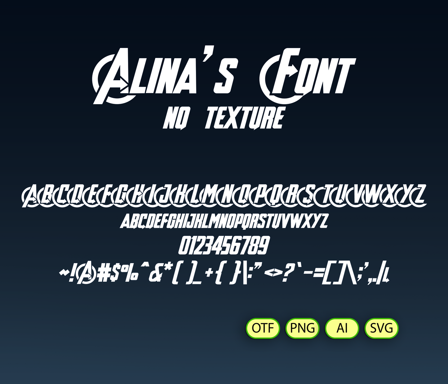 HeroCraft Font Textured