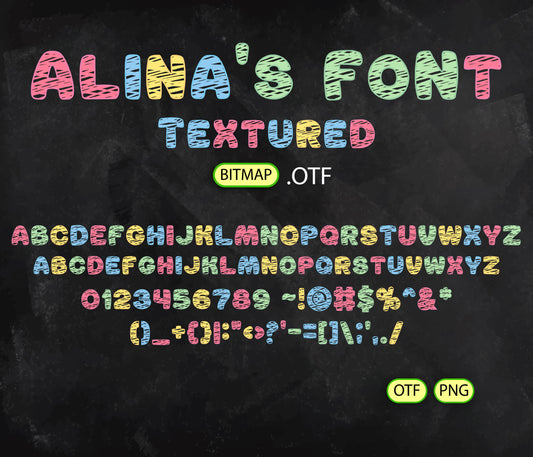 Chalk Font Textured