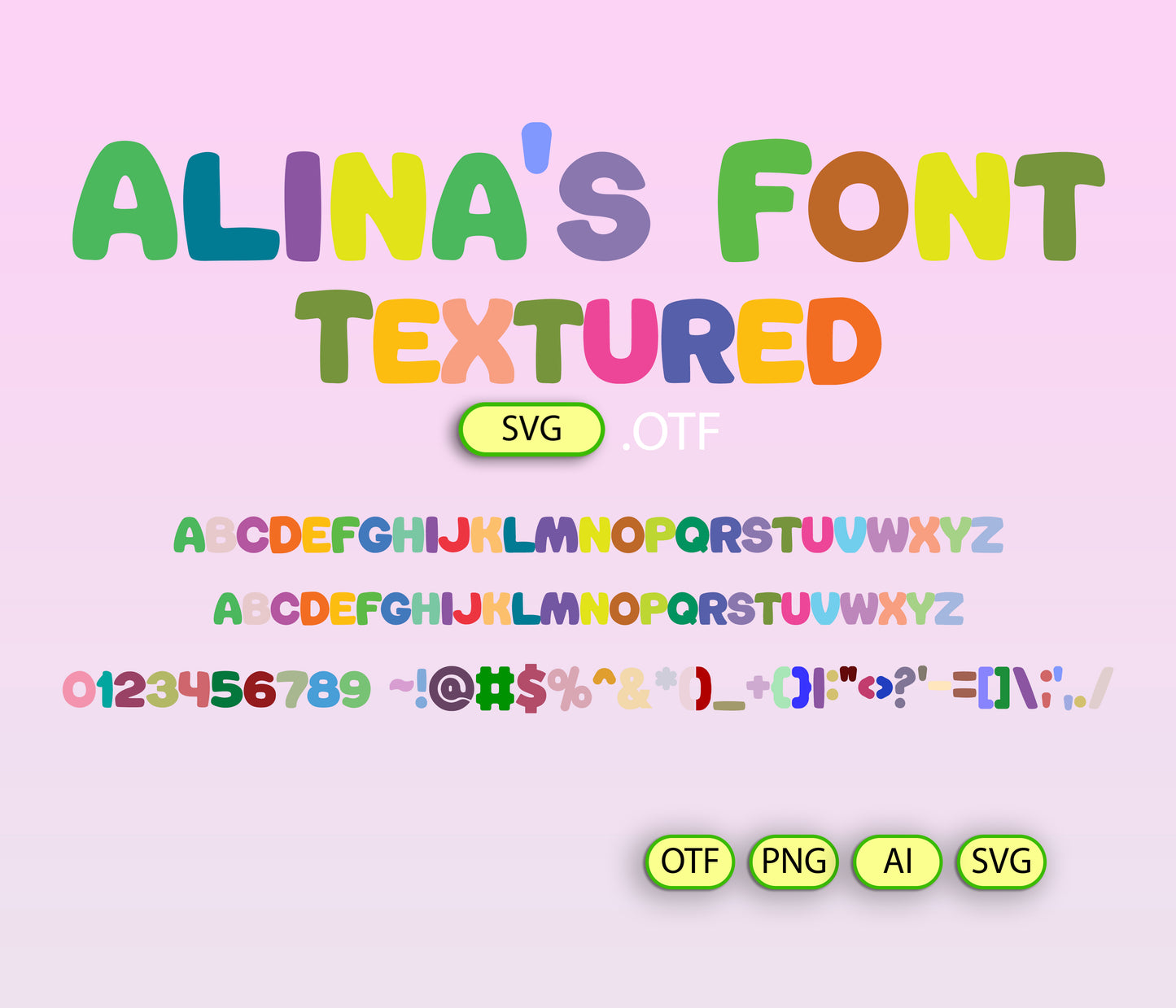 Candy Gummy Font Textured