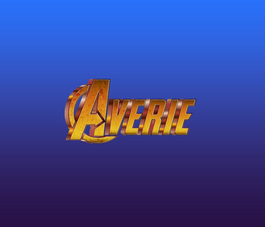 Avenger Infinity War Textured Bitmap Font