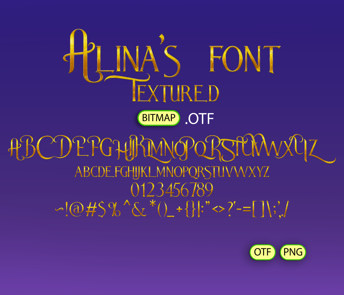 Fairy Tale Romance Font Textured