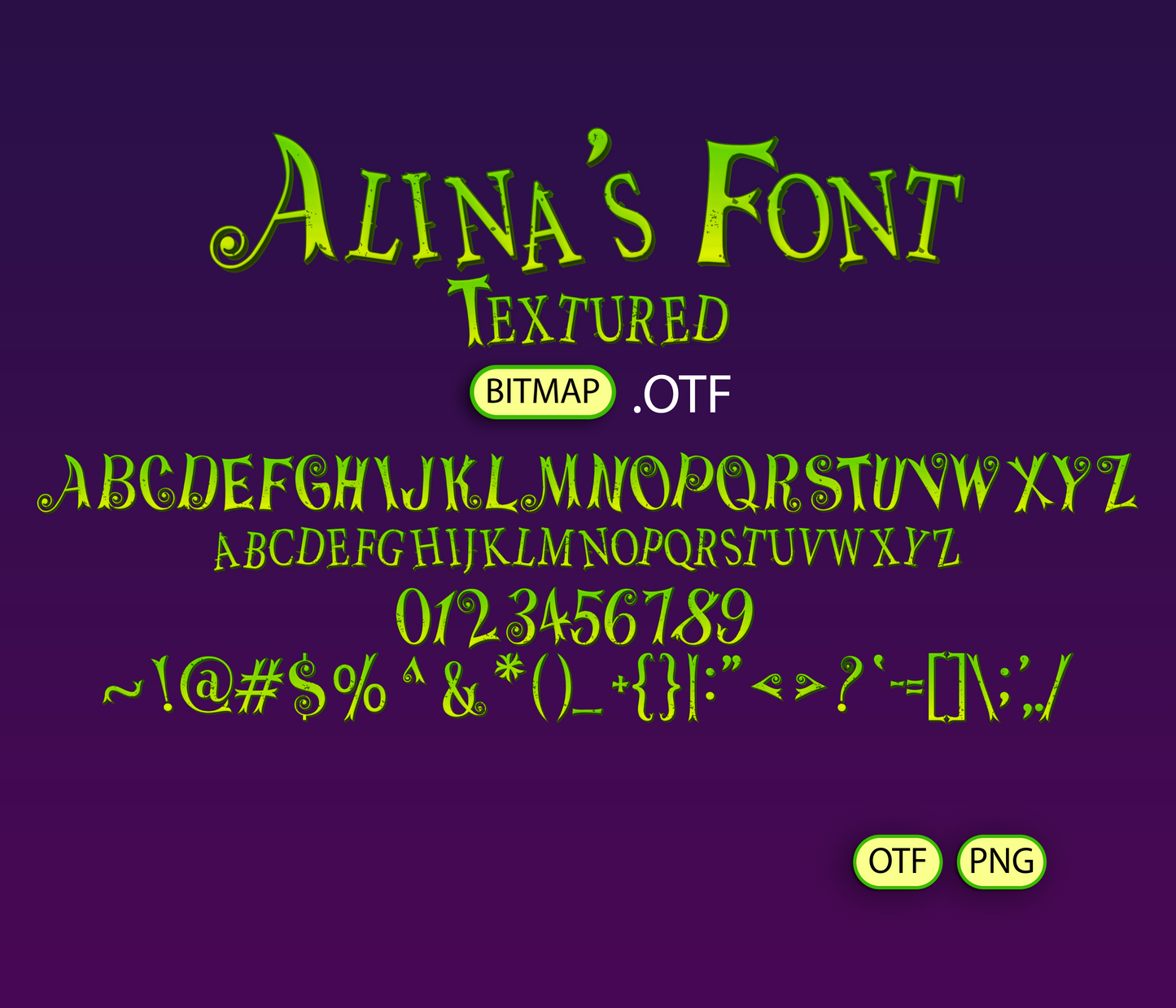 Afterlife Trickster Sequel Font Textured