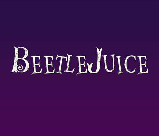 Beetlejuice Inspired Textured Font