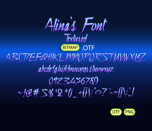 Power of Galactic Font Textured