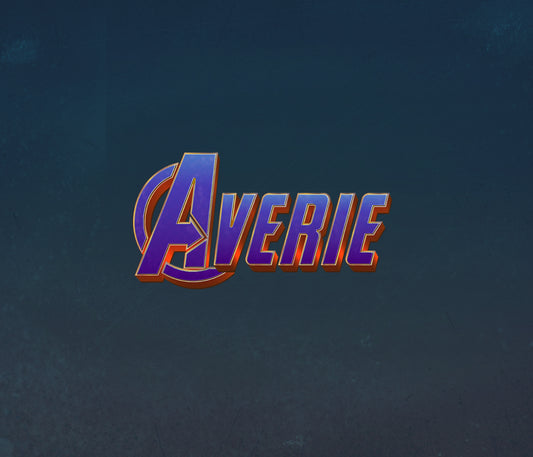 Avenger Endgame Textured Bitmap Font for Fans of Epic Battles