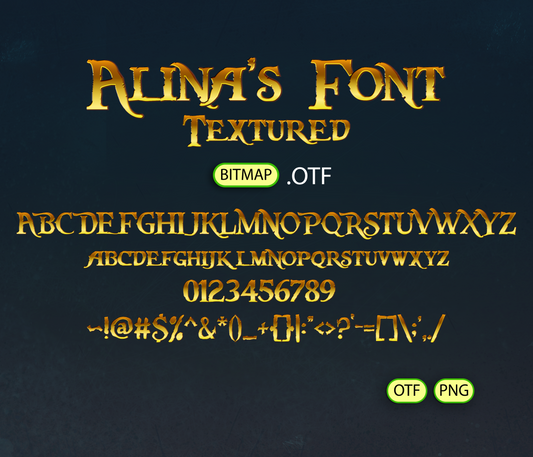 Buccaneer's Bounty Font Textured Bundle