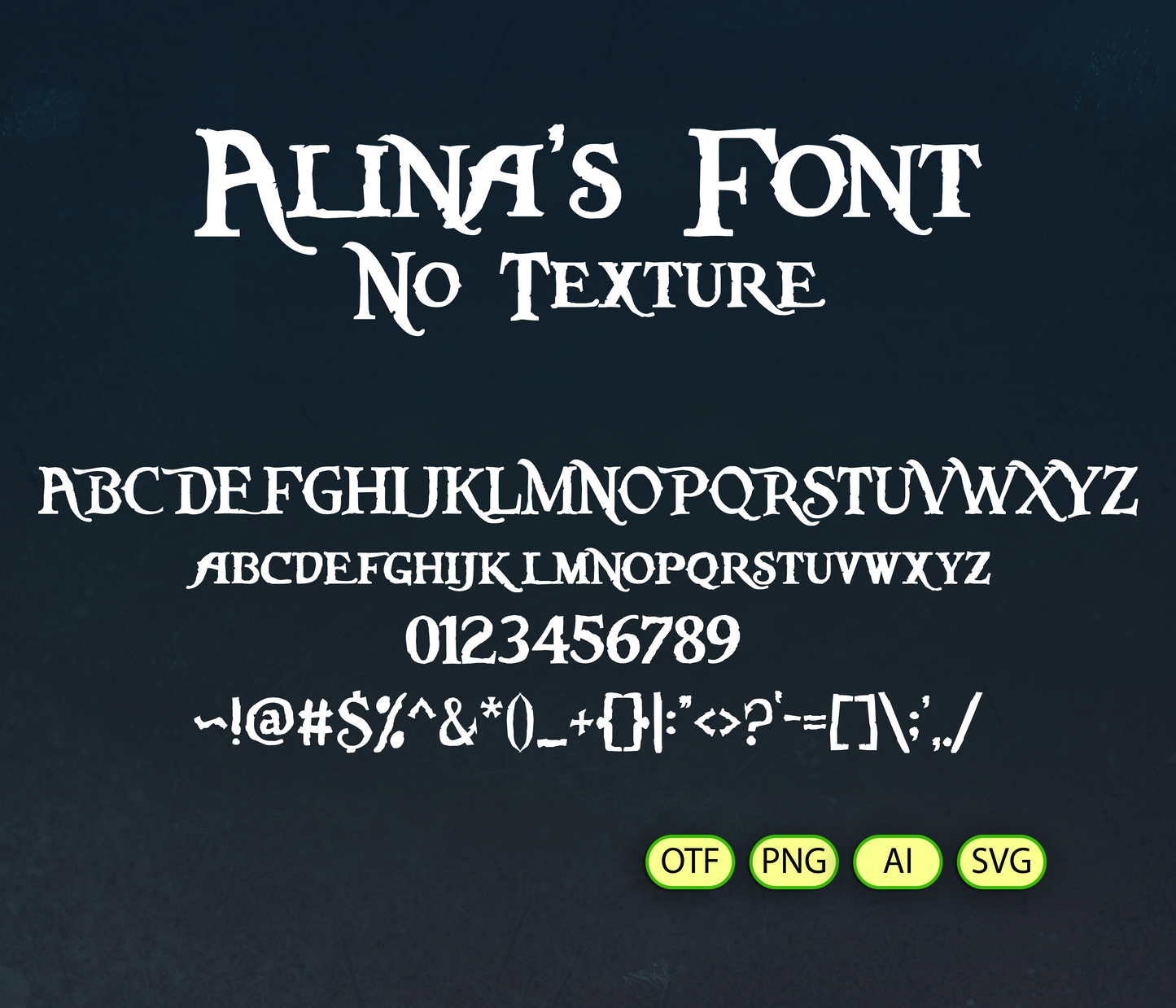 Buccaneer's Bounty Font Textured Bundle